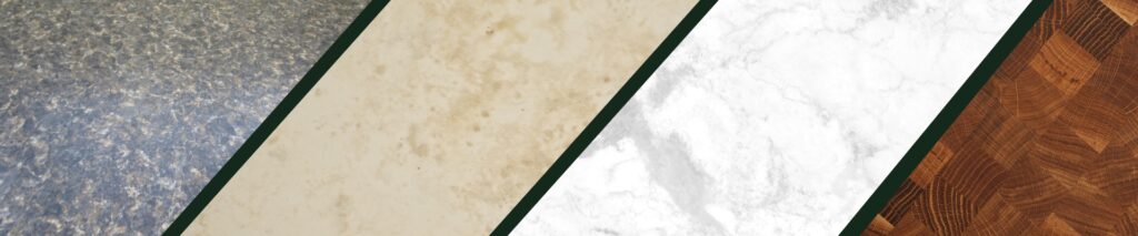 comparison of best countertop material for heat and stain resistance including granite quartz and porcelain